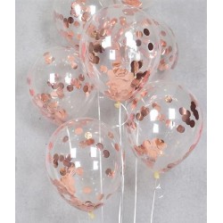 Воздушные шары прозрачные с конфетти, 12 дюймов, 30 см | AliExpress